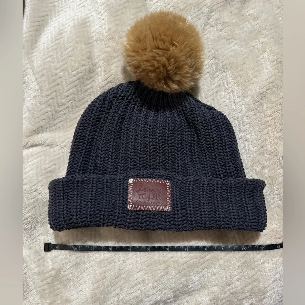 Love Your Melon Knit Beanie with Pom Pom